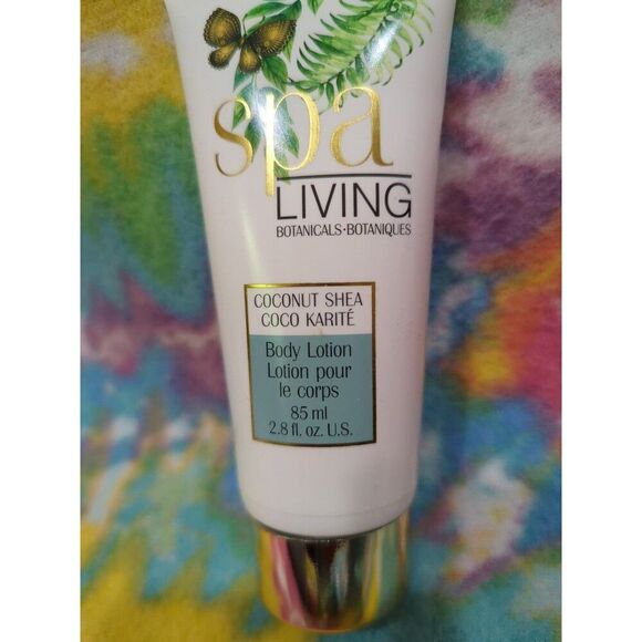 Spa living botanicals set coconut shay body scrub wash lotion headband - Picture 3 of 6